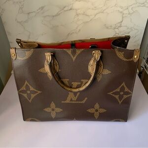 100% Authentic Louis Vuitton On The Go MM - Monogram - Condition: Excellent